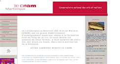 Desktop Screenshot of cnam-martinique.fr