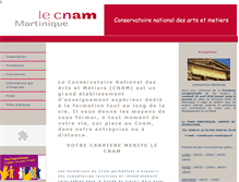 Tablet Screenshot of cnam-martinique.fr